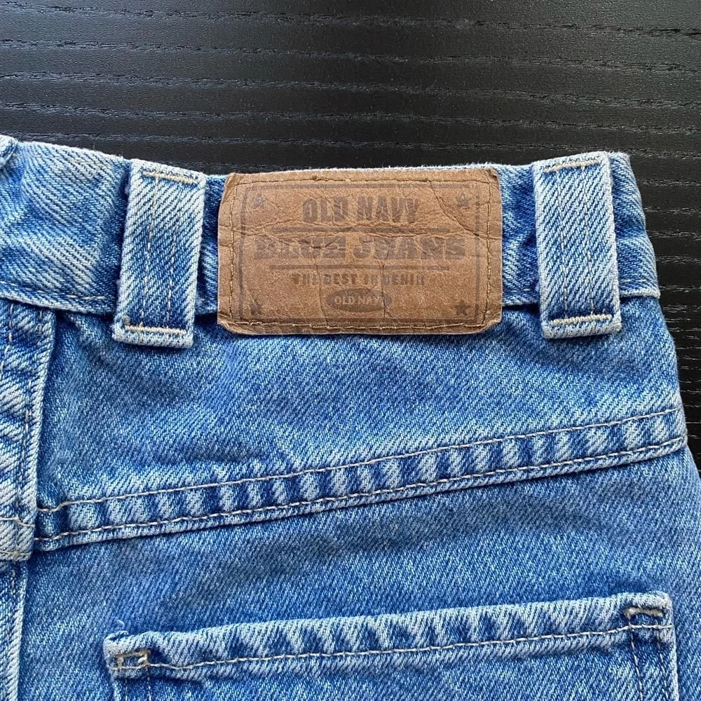 LF ripped denim short shorts with bedazzle on front - Picture 4 of 8